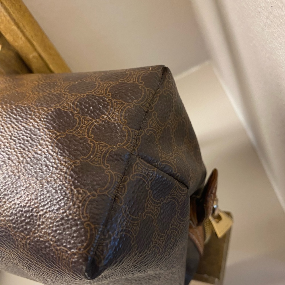 Celine Doctor’s Bag Vintage Macadam Triomphe. Frame Opening Travel/Cosmetics. - Picture 5 of 13